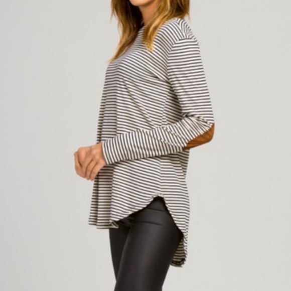 Cherish Tops - Elbow patch long Sleeve top size Medium